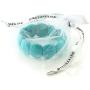 Gem Stone King 7.5 Inch Simulated Turquoise Howlite Beads Stretch Bangle Bracelet 20MM