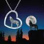 TRISHULA Wolf/Cat/Flamingo/Turtle/Dog/Unicorn/Heart Pendant Necklace for Women Girls, Sterling Silver Animals Necklace, l Love You Forever Opal Necklace Jewelry Gift 18''+2'' (Gift Box Included) TRISHULA Wolf/Cat/Flamingo/Turtle/Dog/Unicorn/Heart Pendant Necklace for Women Girls, Sterling Silver Animals Necklace, l Love You Forever Opal Necklace Jewelry Gift 18''+2'' (Gift Box Included)