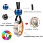 LOYALLOOK 4Pcs Couples Distance Necklace Bracelets Set for Women Men Heart Matching Rings Pendant 8mm Mood Beads Braclact for Lovers Valentine Gifts