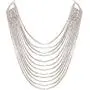 Humble Chic Layered Statement Necklace - Multi-Chain Waterfall Simulated Diamond Long Multistrand Chains Bib for Women - Sparkling CZ Crystal Rhinestone Jewels Humble Chic Layered Statement Necklace - Multi-Chain Waterfall Simulated Diamond Long Multistrand Chains Bib for Women - Sparkling CZ Crystal Rhinestone Jewels