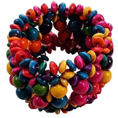 JOYID Multi-Colored Wooden Beads Stretch Bracelet Bohemian Jewelry for Women Girls Children JOYID Multi-Colored Wooden Beads Stretch Bracelet Bohemian Jewelry for Women Girls Children