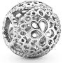 Pandora Jewelry Openwork Flower Sterling Silver Charm
