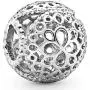Pandora Jewelry Openwork Flower Sterling Silver Charm Pandora Jewelry Openwork Flower Sterling Silver Charm