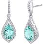 Peora College Graduation Gift for Her, Sterling Silver Earrings, Simulated Paraiba Tourmaline Tear Drops for Women, Daughter
