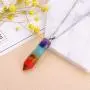 7 Chakra Natural Stones Pendants Necklace Healing Gemstone Crystal Energy Necklaces for Women Men Ladies Girls 7 Chakra Natural Stones Pendants Necklace Healing Gemstone Crystal Energy Necklaces for Women Men Ladies Girls
