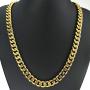 Fashion kimi2 N347a- Vacuum Coating 18k Gold Filled 11mm Classic Necklace Jewelry for Mens