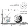 Distance Health and Longevity Mom and Baby Sea Turtle Pendant Necklace for Women 925 Sterling Silver Love Heart Jewelry Gifts for Women Girls Mother Wife