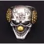 Skull Head Ring for Men, Joker Skull Ring, Gothic Clown Skull Ring Cocktail Party Ring, Vampire Skull Ring, Cool Devil Ring Halloween Biker, Vintage Punk Skull Jewelry Gift for Men Boys Skull Head Ring for Men, Joker Skull Ring, Gothic Clown Skull Ring Cocktail Party Ring, Vampire Skull Ring, Cool Devil Ring Halloween Biker, Vintage Punk Skull Jewelry Gift for Men Boys