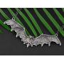 Alilang Frightening Halloween Enamel Paint Flying Bat Metal Chain Pendant Necklace