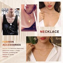 FaithHeart Spiga Wheat/Rope/Box/Rolo Chain Necklace, 18/20/22/24/26/28/30 Inches 18K Gold Plated/Stainless Steel Daily Chains for Men/Women, Customize Available (with Gift Box)