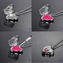 HooAMI Aromatherapy Essential Oil Diffuser Necklace - Stainless Steel Message Pendant Locket Jewelry,12 Refill Pads