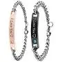 SXNK7 Gift for Lover His Queen Her King Stainless Steel Couple Bracelets for Women Men Jewelry Matching Set SXNK7 Gift for Lover His Queen Her King Stainless Steel Couple Bracelets for Women Men Jewelry Matching Set