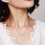 MEDWISE Generations Necklace for Grandma Gifts Jewelry S925 Sterling Silver Grandmother Mom Granddaughter Mothers Day Necklace Jewelry Birthday Gifts Rose Gold Tone Infinity Circle Love Necklace