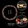 EVER FAITH Full Zircon Party Layer Tear Drop Necklace Earrings Set EVER FAITH Full Zircon Party Layer Tear Drop Necklace Earrings Set