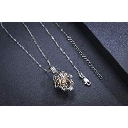 CHENGHONG Urn Necklaces for Ashes 925 Sterling Silver Evil Eye Hollow Urn Hamsa Hand Necklace Keepsake Cremation Jewelry for Ashes Hand of Fatima Gifts for Women