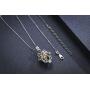 CHENGHONG Urn Necklaces for Ashes 925 Sterling Silver Evil Eye Hollow Urn Hamsa Hand Necklace Keepsake Cremation Jewelry for Ashes Hand of Fatima Gifts for Women