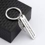 Gzrlyf Dad Memorial Keychain Sympathy Gifts for Loss of Father I Have an Angel Watching Over Me and I Call Him Dad