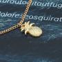 Yfe Pineapple Pendant Necklace Jewelry Layered Gold Necklace Choker for Women and Girls Layering Personalize Necklace (Style2)
