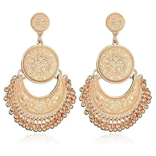 AILUOR Bohemian Ethnic Chandelier Tassel Hoop Earrings, Vintage Retro Style Fringes and Floral Tassels Brocade Lotus Mexico Gypsy Drop Dangle Earring Women Girls Jewelry AILUOR Bohemian Ethnic Chandelier Tassel Hoop Earrings, Vintage Retro Style Fringes and Floral Tassels Brocade Lotus Mexico Gypsy Drop Dangle Earring Women Girls Jewelry