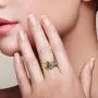Santuzza Butterfly Ring 925 Sterling Silver Green Spinel Gold Star Flower Dangle Rings Jewelry for Women Santuzza Butterfly Ring 925 Sterling Silver Green Spinel Gold Star Flower Dangle Rings Jewelry for Women