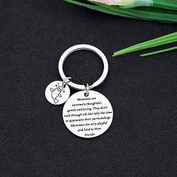 CYTING Manatee Gift Manatees are Extremely Thoughtful Gentle and Loving Manatee Keychain Ocean Jewelry Manatee Lovers Gift for Family Friends