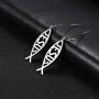 VASSAGO Jesus Fish Ichthys Faith Symbol Hook Earring Hollow Out Design Stainless Steel Drop Dangle Earrings for Women Girls