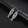 VASSAGO Jesus Fish Ichthys Faith Symbol Hook Earring Hollow Out Design Stainless Steel Drop Dangle Earrings for Women Girls VASSAGO Jesus Fish Ichthys Faith Symbol Hook Earring Hollow Out Design Stainless Steel Drop Dangle Earrings for Women Girls