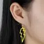 BELUCKIN Multicolor Acrylic Exaggerated Party Women Lightning Bolt Dangle Earrings Accessories Jewelry BELUCKIN Multicolor Acrylic Exaggerated Party Women Lightning Bolt Dangle Earrings Accessories Jewelry