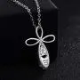 EJALEN Cross Urn Necklaces for Ashes - 925 Sterling Silver Cubic Zirconia Teardrop Pet Human Ashes Holder Keepsake Memorial Lockets Infinity Loop Cross Pendant Necklace for Women and Girlfriend