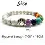 Natural Stone 7 Chakra Dog Paw Charm Lava Rock Mala Beads Elastic Bracelet Yoga Meditation Healing Bangle Natural Stone 7 Chakra Dog Paw Charm Lava Rock Mala Beads Elastic Bracelet Yoga Meditation Healing Bangle