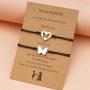 Nanafast 4-6 PCS Mother Daughter Bracelets Adjustable Heart Matching Bracelets Set Mommy and Me Bracelets Gifts for Mother’s Day Birthday Christmas