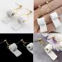 DORAFO Toilet Paper Earrings for Women Paper Towel Dangle Statement Earrings Hypoallergenic Funny Earrings for Girls