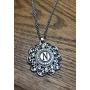 My Prime Gifts Snap Jewelry Rhinestone Flower Stainless Necklace 20''+2'' Ext. Holds 18-20mm