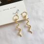 Osemind Snake Earrings for Women Vintage Earrings Studs Dangle Earrings Long Silver Dangle Earrings Gold Snake Stud Earrings Snake Jewelry