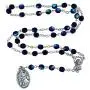 Italian Glass Crystal Chaplets | 4 Colors | Saint Michael and Guardian Angel Medal of Protection | Christian Jewelry