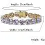 JINAO 18K Gold Plated 1 Row 10MM Lab Simulated Diamond Iced Out Chain Mens Hiphop Tennis Necklace … JINAO 18K Gold Plated 1 Row 10MM Lab Simulated Diamond Iced Out Chain Mens Hiphop Tennis Necklace …