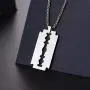 PROSTEEL Mens Stainless Steel Razor Blade Model Dog Tag Pendant Hip Hop Necklace, Punk Rock Jewelry, 22inch-24inch Adjustable, Come Gift Box PROSTEEL Mens Stainless Steel Razor Blade Model Dog Tag Pendant Hip Hop Necklace, Punk Rock Jewelry, 22inch-24inch Adjustable, Come Gift Box