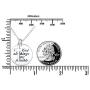 925 Sterling Silver Faith Hope Religious Jewelry Cross Necklace With God All Things Are Possible Inspirational for Women Girls Teens