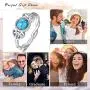 925 Sterling Silver Infinity with Celtic Knot Turquoise Solitaire Rings, Turquoise Jewelry Valentines Day Gift for Women Girlfriend Unisex Adult with Gift Box 925 Sterling Silver Infinity with Celtic Knot Turquoise Solitaire Rings, Turquoise Jewelry Valentines Day Gift for Women Girlfriend Unisex Adult with Gift Box