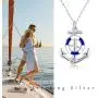CUOKA MIRACLE Anchor Necklace, S925 Sterling Silver Sailor Necklace Rudder Nautical Necklace Anchor Pendant Jewelry Gifts for Women and Men CUOKA MIRACLE Anchor Necklace, S925 Sterling Silver Sailor Necklace Rudder Nautical Necklace Anchor Pendant Jewelry Gifts for Women and Men