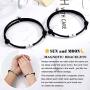 UNGENT THEM Couple Bracelets Magnetic Sun and Moon Matching Couples Attraction His and Hers Relationship Bracelet Set Gift for Boyfriend Girlfriend Women Men Him Her Best Friends BFF…