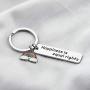 CENWA LGBTQ Rights Gift Human Rights Gift Rainbow Pride Jewelry Happiness is Equal Rights Keychain