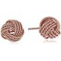 Amazon Essentials Plated Sterling Silver Twisted Love Knot Stud Earrings