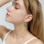 Dice Dangle Earrings Set Punk Acrylic Cube Square Dice Charm Drop Earrings Funny Resin Geometric Hip Hop Night Club Party Jewelry for Women