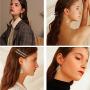 FIBO STEEL 16 Pairs Bohemian Metal Earrings Set for Women Statement Drop Dangle Earrings Vintage Bohemian Earrings Boho Fashion Jewelry