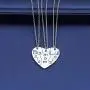 Birthday Gift 3PCs/Set Mom Big Sister Little Sister Mom Necklace Matching Heart Jewley Gift for Daughter Mom Matching Heart Pendant Jewelry Birthday Gift 3PCs/Set Mom Big Sister Little Sister Mom Necklace Matching Heart Jewley Gift for Daughter Mom Matching Heart Pendant Jewelry