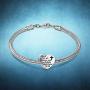 Charm Fit Charms Bracelet ''I Love You to the Moon and Back'' Love Heart Charms Christmas Birthday Gift
