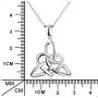 Sterling Silver Good Luck Irish Celtic Knot Love Knot Claddagh Lover Heart Shaped Pendant Necklace Bracelet