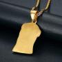 Lee Island Fashion 24K Gold Plated CZ Lord Jesus Pendant Stainless Steel Necklace, 24 Inch Chain Christian Jewelry