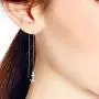 Contemporary Nautical Anchor .925 Sterling Silver Thread Slide Earrings Contemporary Nautical Anchor .925 Sterling Silver Thread Slide Earrings
